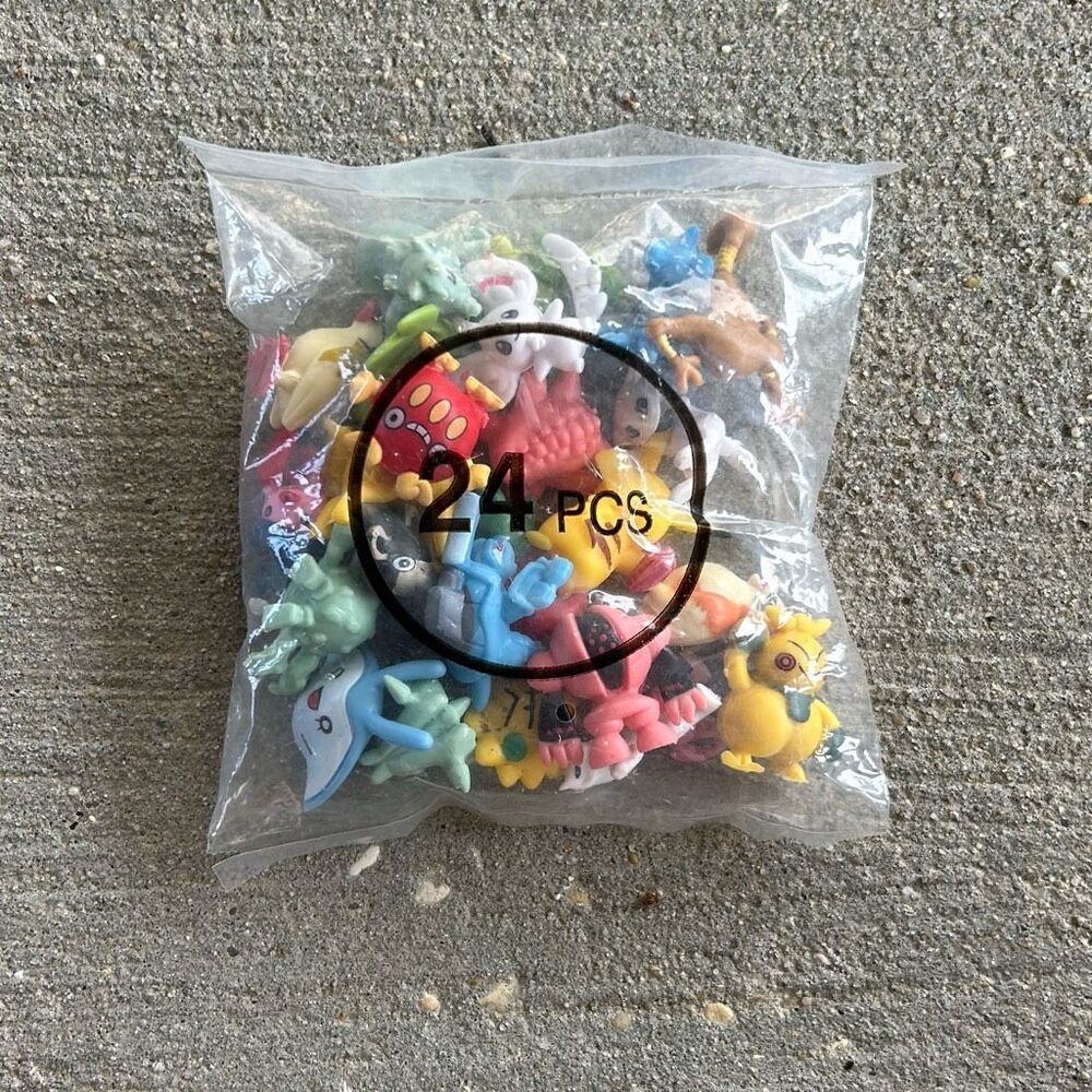 24 PCS assorted pokemon figures